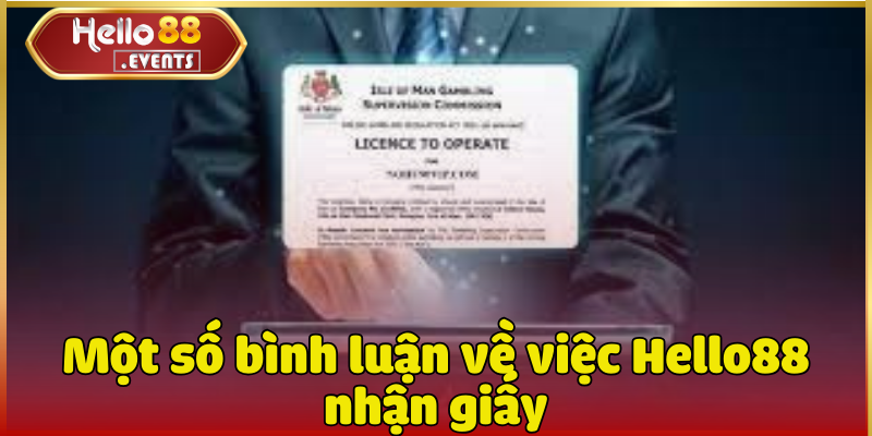 Hello88 nhận giấy phép Isle of Man ngày 20/03/2025 5 Một số bình luận về việc Hello88 nhận giấy phép Isle of Man