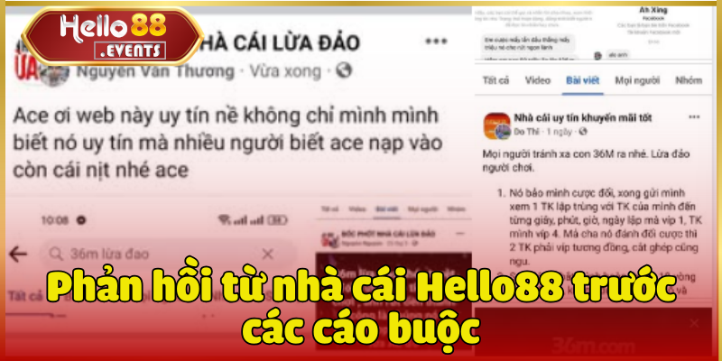 Nhà cái có bị phốt không? Sự thật cần biết ngay trong 2025! 4 Phản hồi từ nhà cái Hello88 trước các cáo buộc