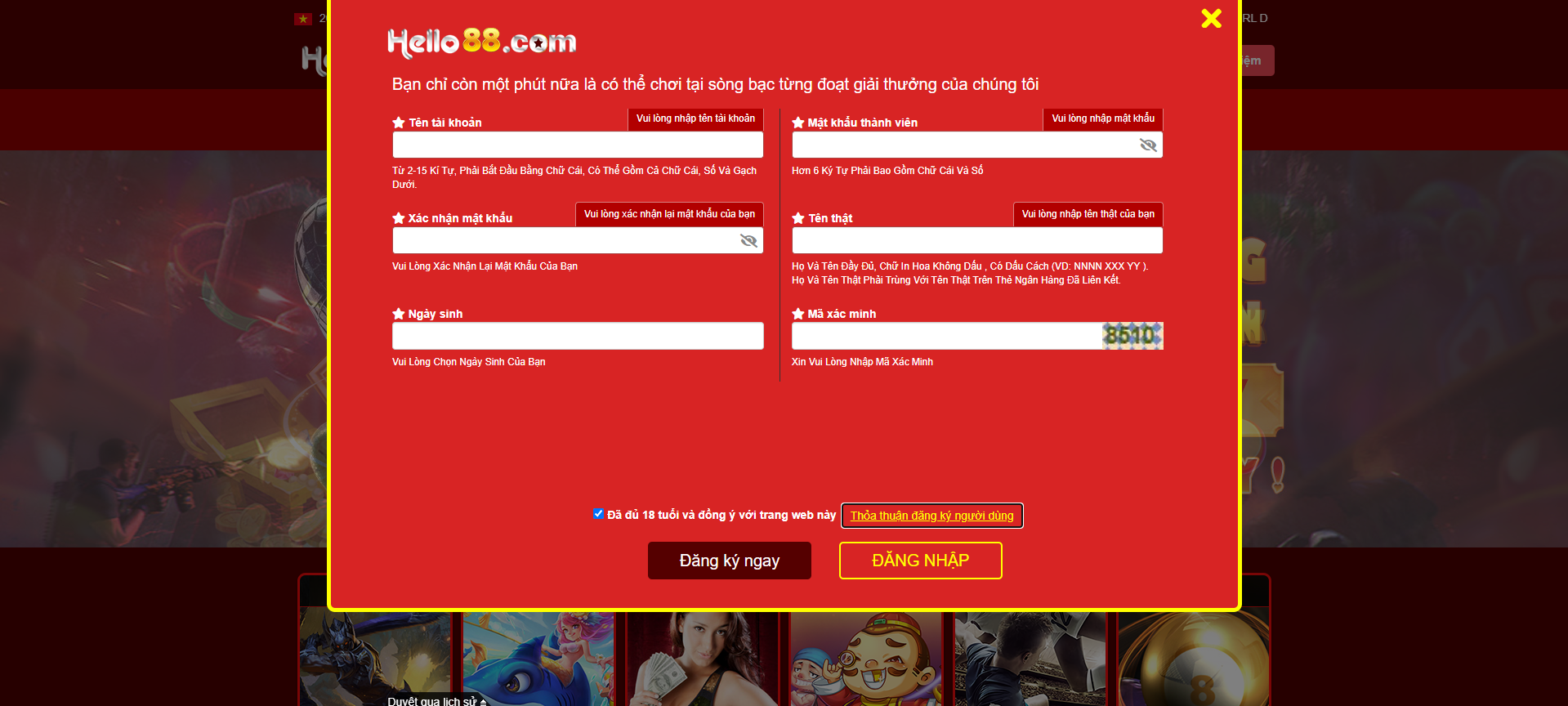 Đăng ký Hello88 - Các bước tham gia cực dễ cho tân thủ 3 Những lưu ý quan trọng khi đăng ký Hello88