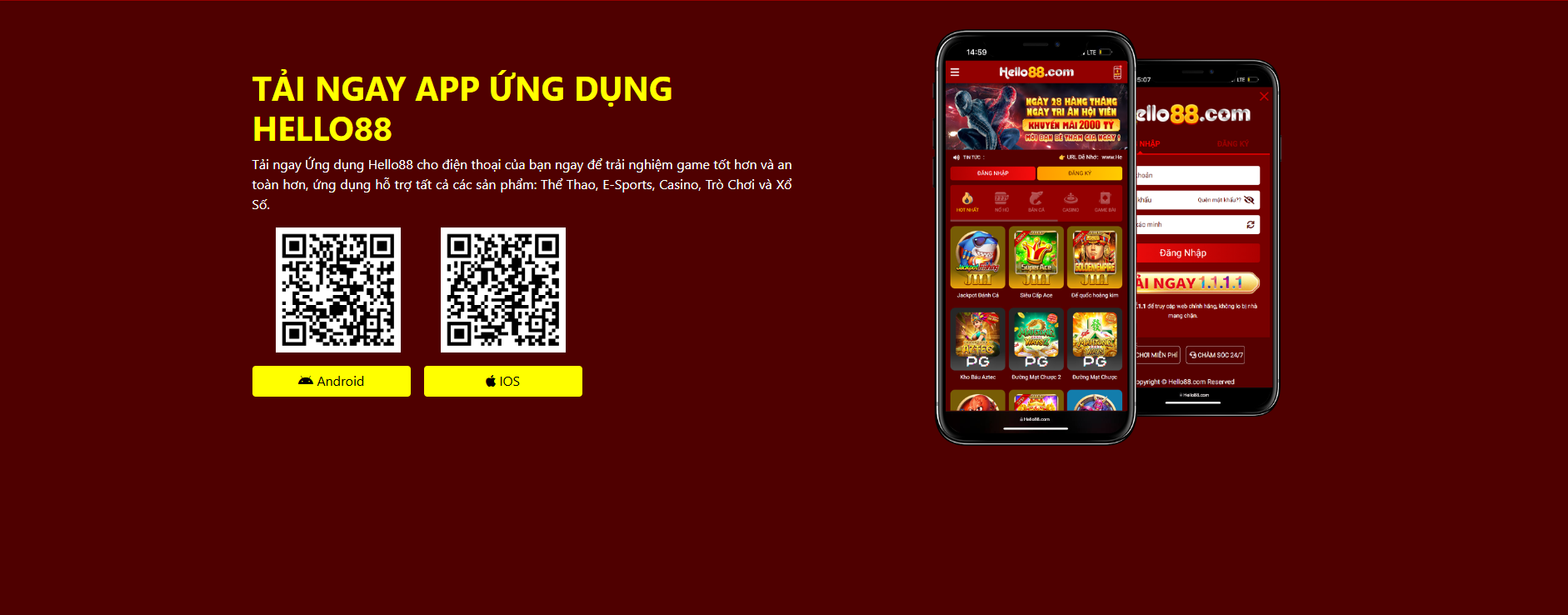 Tải app Hello88 – Trải nghiệm cá cược mượt mà trên hệ điều hành 1 Tải app Hello88 cho điện thoại Android