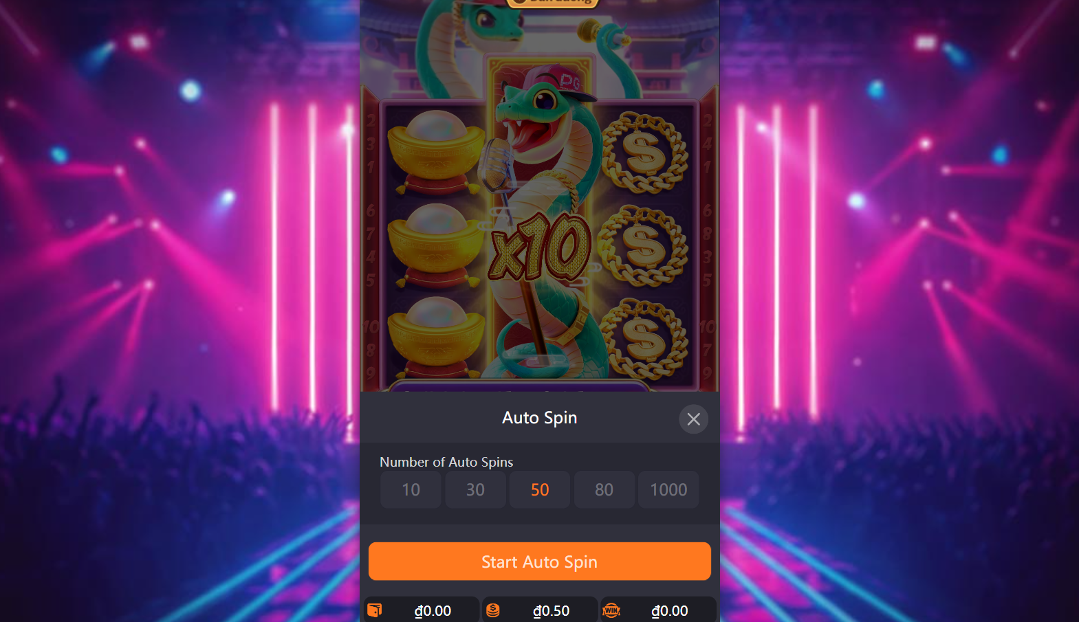 Rắn Vàng Chiêu Tài tại Hello88 – Slot game nhân 10 thưởng lớn 3 Tùy chọn Bonus Bet giúp nâng cao khả năng trúng lớn:Tùy chọn Bonus Bet giúp nâng cao khả năng trúng lớn:
