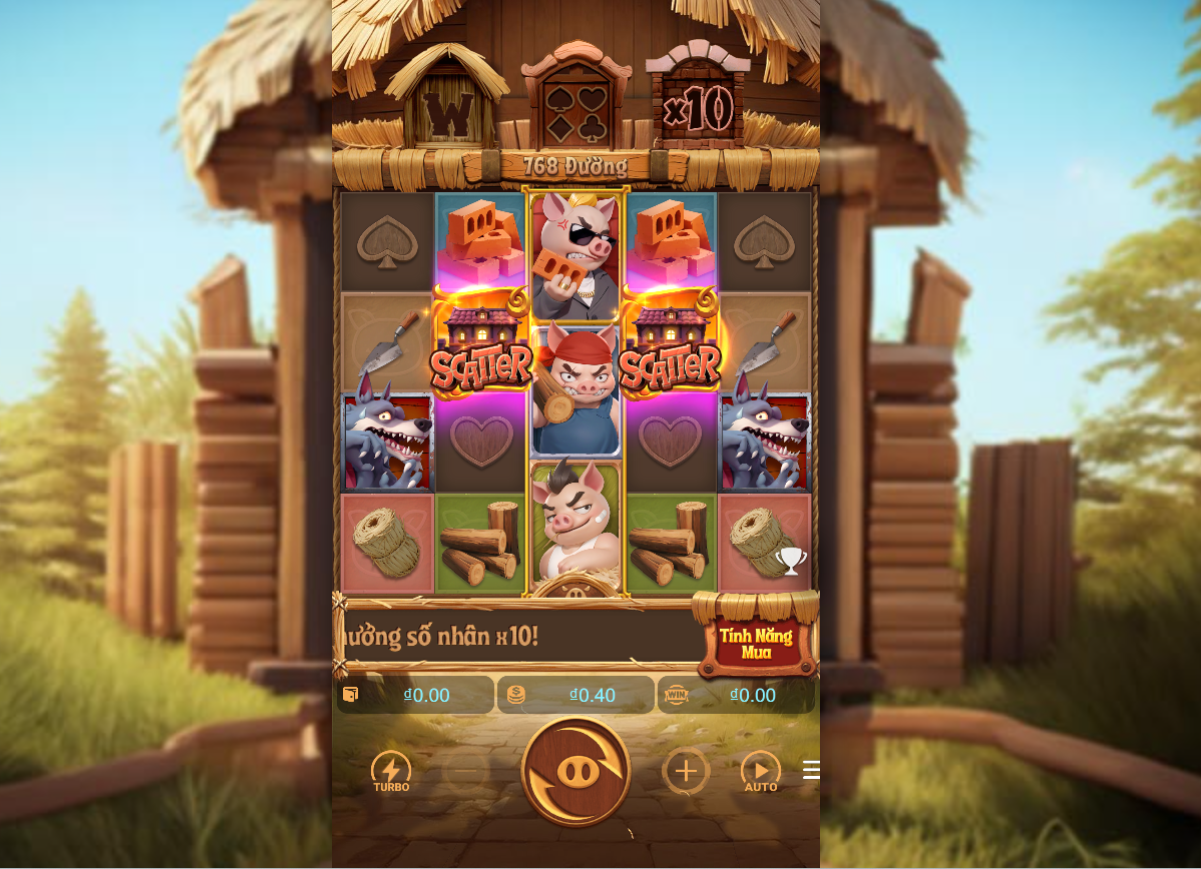 Ba chú heo điên – Luật chơi, ký hiệu và bảng đổi thưởng tại Hello88 2 Luật chơi game slot Ba chú heo điên tại Hello88